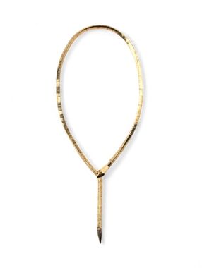 ZARA Snakeskin Print Pieces Necklace